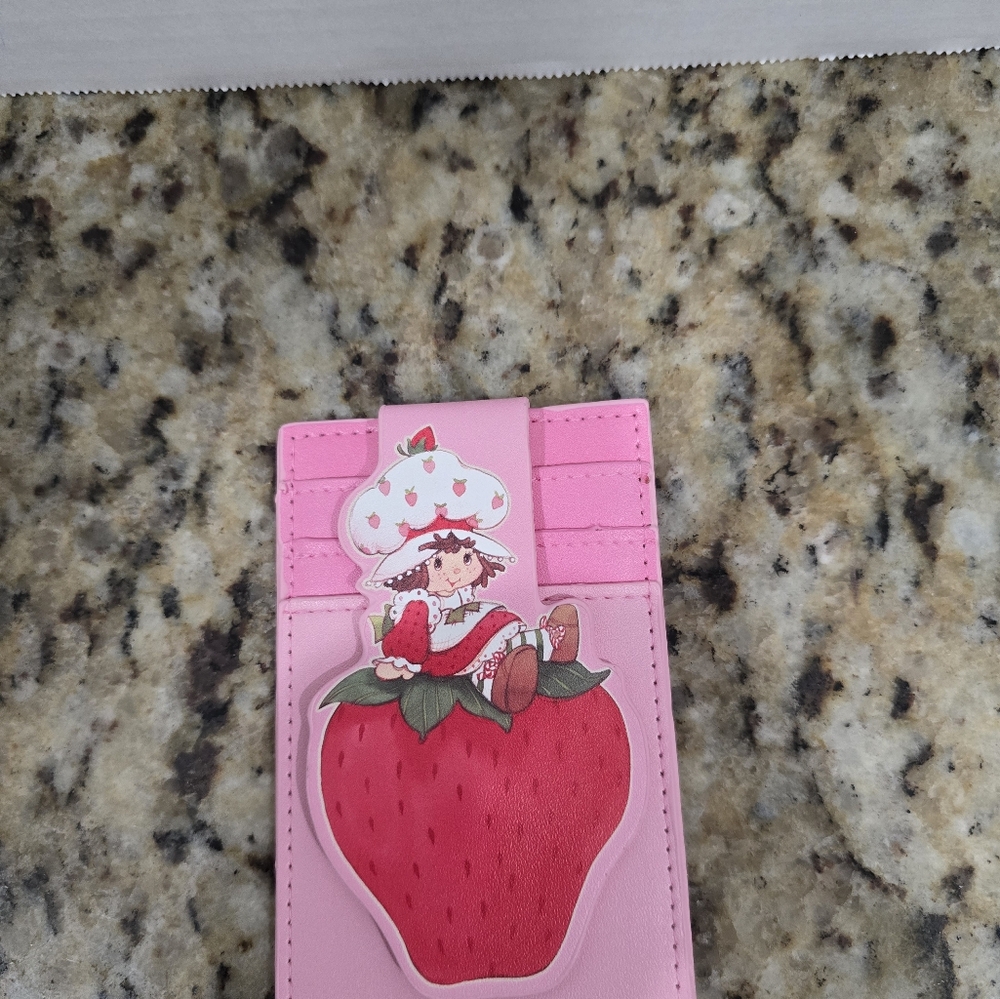 Pink Strawberry Card Holder